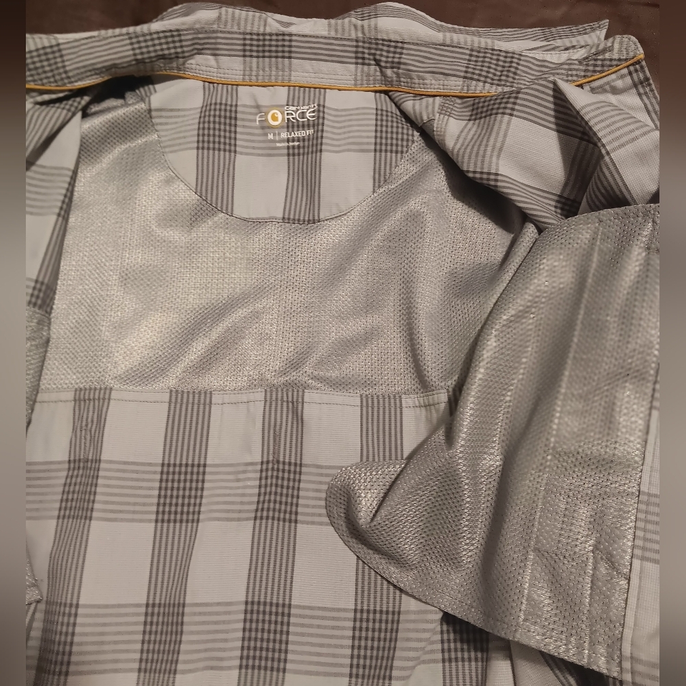 CARHARTT Men's‎ Force Plaid Ridgefield Short Sleeve Shirt SzM Relaxed Fit - Picture 9 of 16